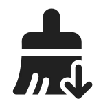 Paint Brush Arrow Down SVG Icon